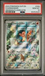 Charmander Black Star Promo #044 (2023 Obsidian Flames, PSA 10)