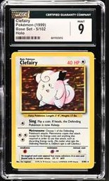 Clefairy Pokemon (Trading Cards) (CGC) (Holo)
