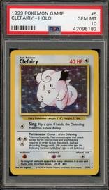 Clefairy Pokemon (Trading Cards) (PSA) (Holo)