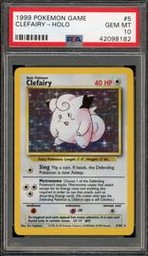 Clefairy Pokemon (Trading Cards) (PSA) (Holo)