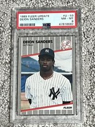 Deion Baseball (Trading Cards) (PSA)