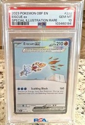 Eiscue Pokemon (Trading Cards) (PSA) (Illustration Rare)