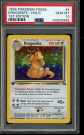 Fossil Pokemon (Trading Cards) (PSA) (Holo)