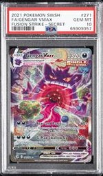 Gengar VMAX Pokemon (Trading Cards) (PSA) (Full Art)