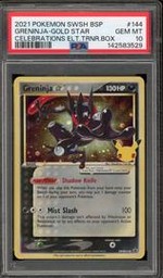 Greninja Pokemon (Trading Cards) (PSA) (Gold Star)