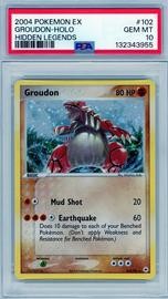 Groudon Pokemon (Trading Cards) (PSA) (Holo)