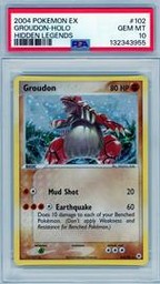 Groudon Pokemon (Trading Cards) (PSA) (Holo)