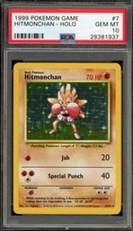 Hitmonchan Pokemon (Trading Cards) (PSA) (Holo)