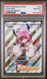 Klara Pokemon (Trading Cards) (PSA) (Full Art)