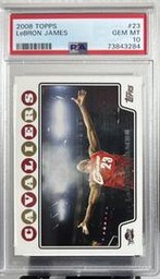 Lot LeBron James (PSA)