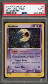 Lunatone Pokemon (Trading Cards) (PSA) (Holo)