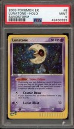 Lunatone Pokemon (Trading Cards) (PSA) (Holo)