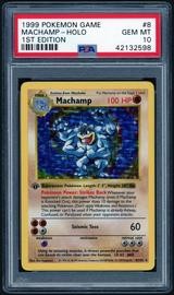 Machamp Pokemon (Trading Cards) (PSA) (Holo)