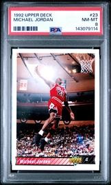 Michael Jordan #23 (1992 Upper Deck, PSA 8)