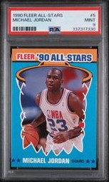 Michael Jordan #5 (1990 Fleer All-Stars, PSA 9)