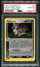 Mightyena Pokemon (Trading Cards) (PSA) (Holo)