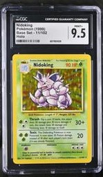 Nidoking Pokemon (Trading Cards) (CGC) (Holo)