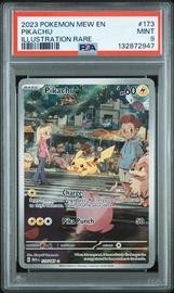 Pokemon MEW EN-151 Illustration Rare #173 Pikachu PSA 9