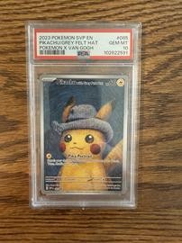 Pokemon Pikachu with Grey Felt Hat Van Gogh SVP 085 PSA 10