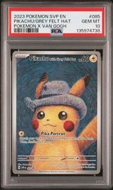 Pokemon SVP EN-SV Black Star Promo #085 Pikachu with Grey Felt Hat PSA 10
