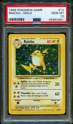 Raichu Pokemon (Trading Cards) (PSA) (Holo)