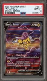 Raikou Pokemon (Trading Cards) (PSA) (Alt Art)