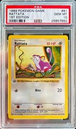 Rattata Pokemon (Trading Cards) (PSA)
