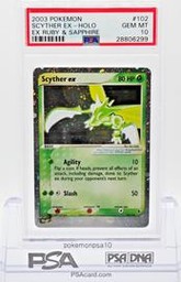 Ruby Pokemon (Trading Cards) (PSA) (Holo)