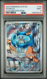 Squirtle #148 Stellar Crown Illustration Rare PSA 9