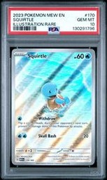 Squirtle Pokemon (Trading Cards) (PSA) (Illustration Rare)