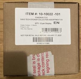 Tech Sticker Collection (Pokemon Booster Boxes & Packs)