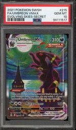 Umbreon VMAX Pokemon (Trading Cards) (PSA) (Secret Rare)