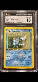 Vaporeon Pokemon (Trading Cards) (CGC) (Holo)