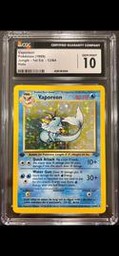 Vaporeon Pokemon (Trading Cards) (CGC) (Holo)