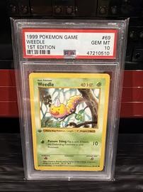 Weedle Pokemon (Trading Cards) (PSA)