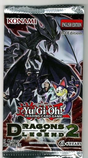 YuGiOh Dragons of Legend 2 Booster Pack