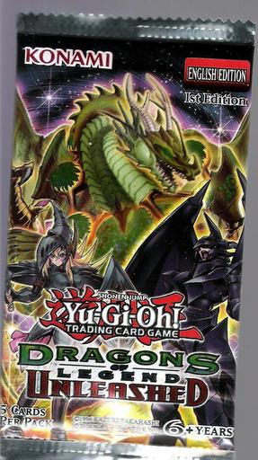 YuGiOh Dragons of Legend: Unleashed Booster Pack